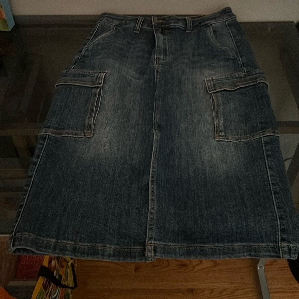 Size Medium Risen Denim Skirt - image 1